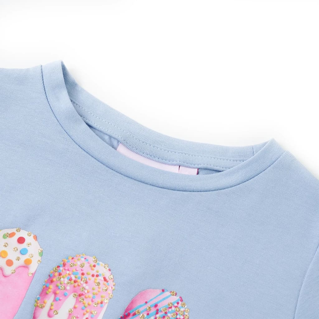 Thumbnail - vidaXL Kinder-T-Shirt Blau 128