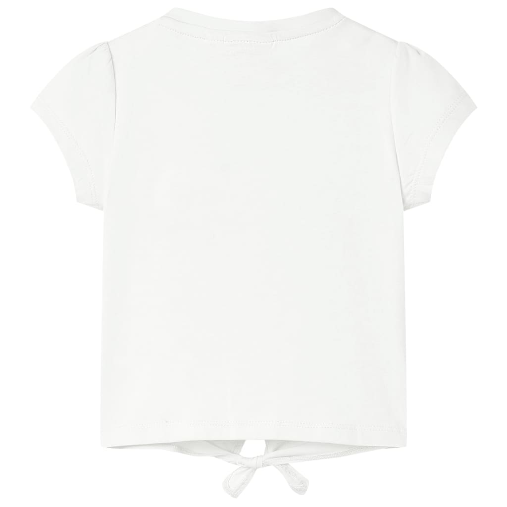 vidaXL Kindershirt 92 ecru afbeelding