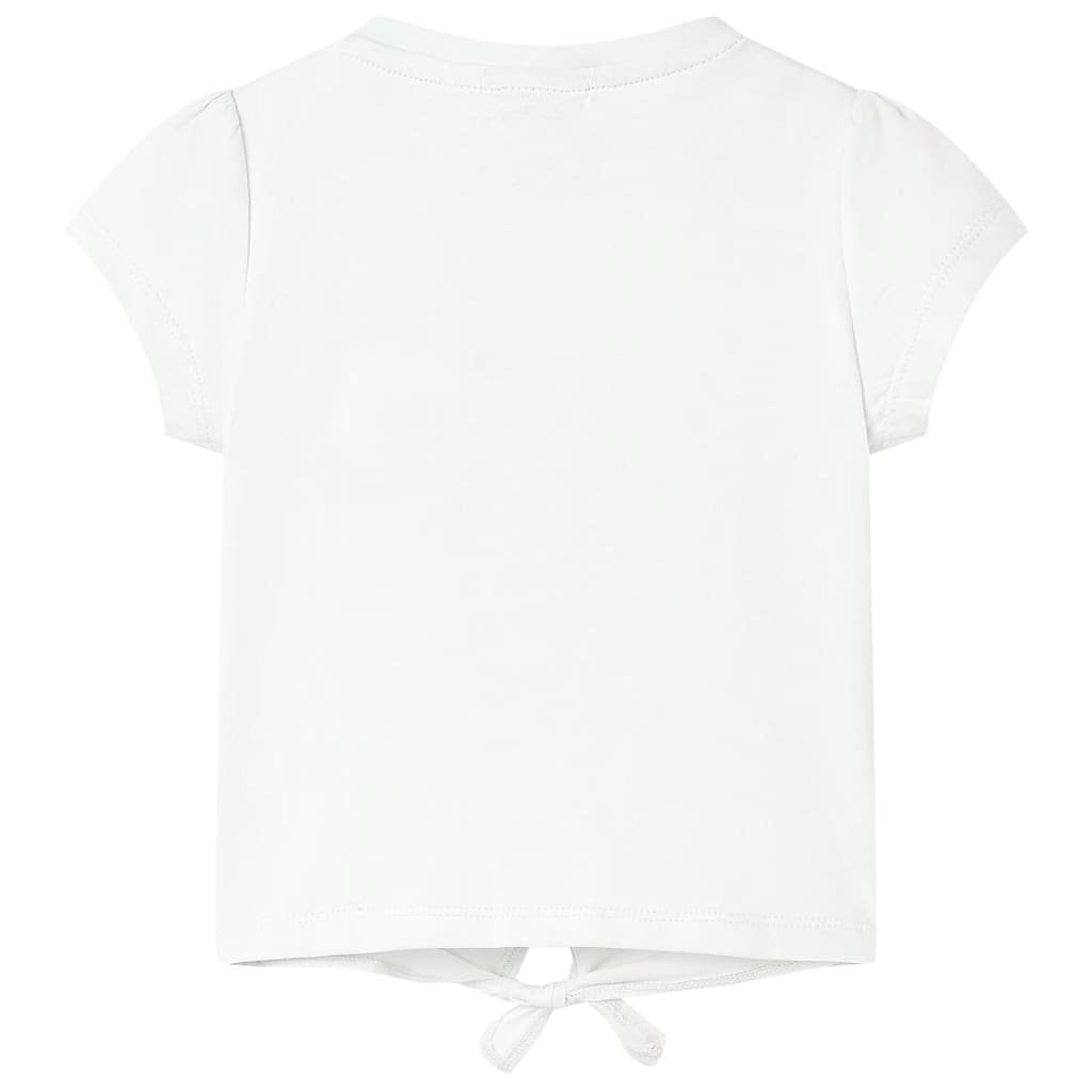 vidaXL Kindershirt 104 ecru afbeelding