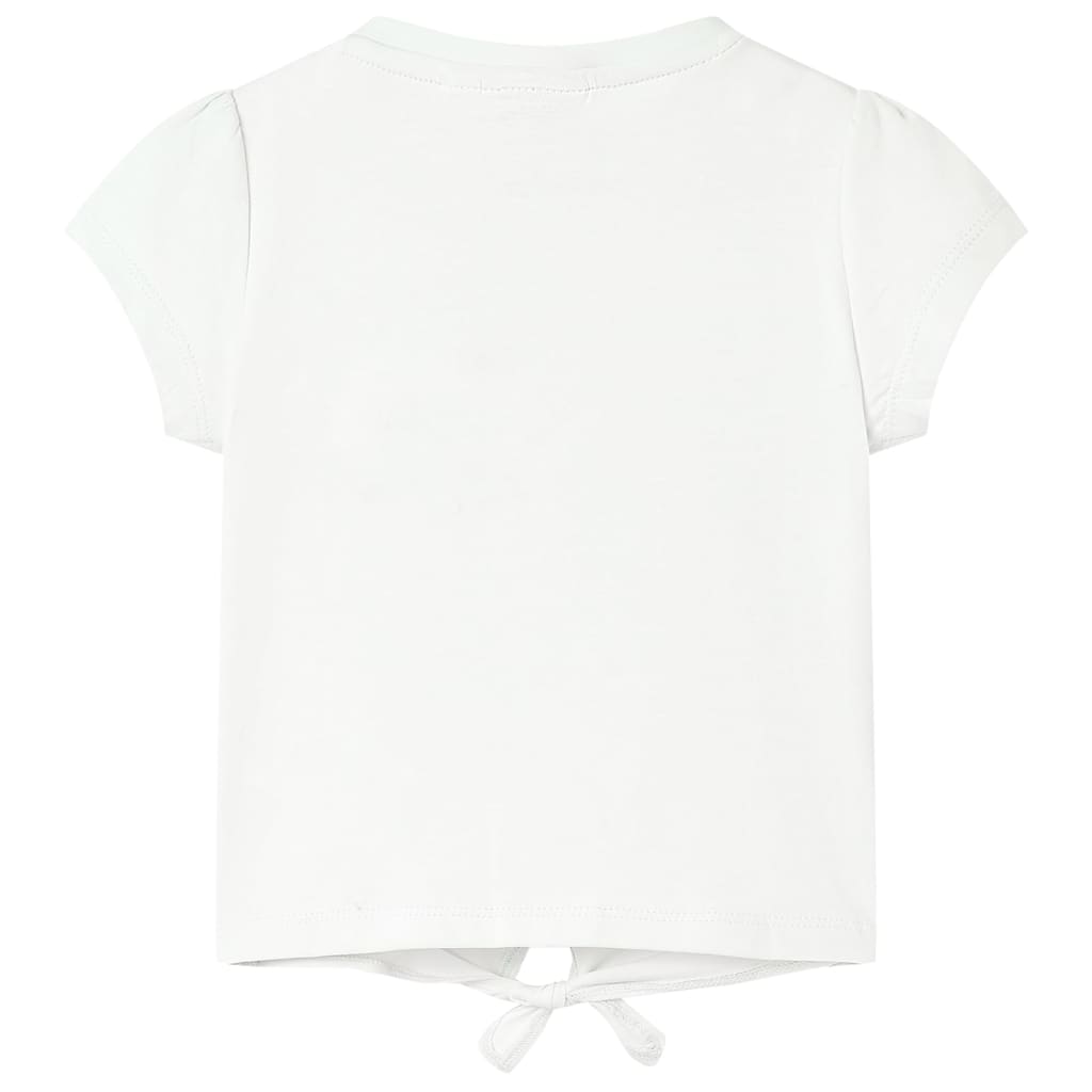 vidaXL Kindershirt 116 ecru afbeelding