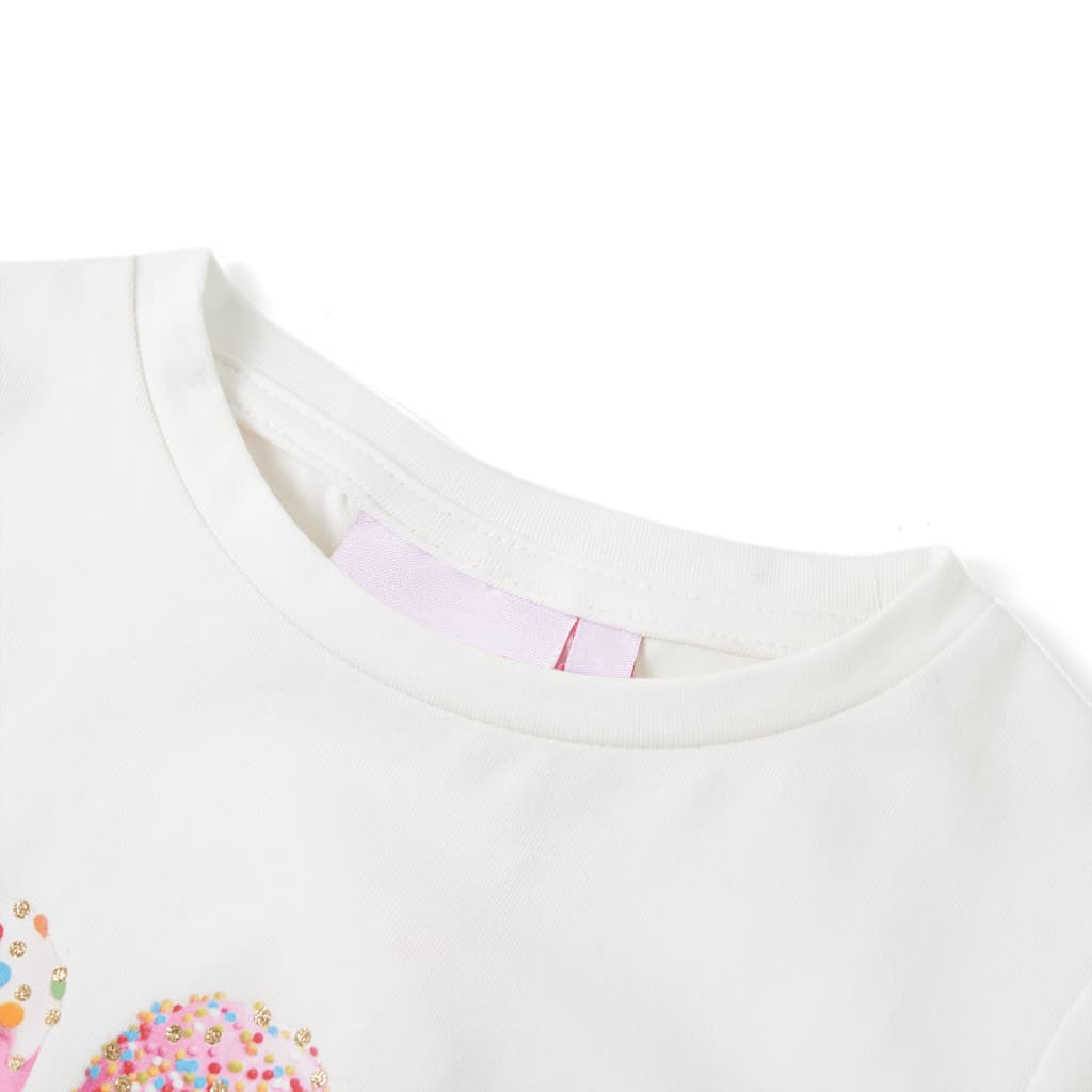 Thumbnail - vidaXL Kinder-T-Shirt Ecru 116