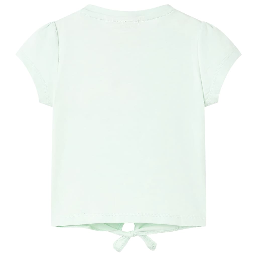 vidaXL Kindershirt 92 lichtmint afbeelding