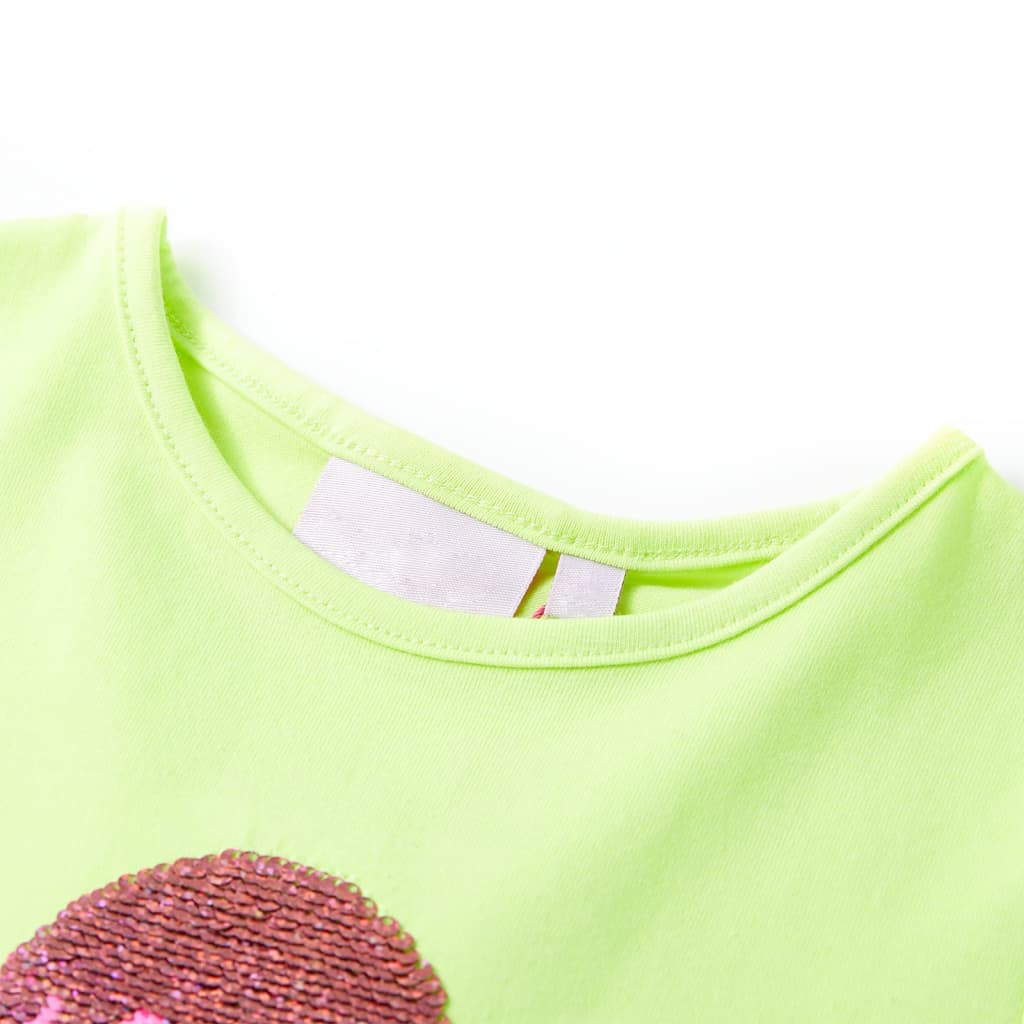Thumbnail - vidaXL Kinder-T-Shirt Neongelb 92