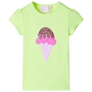 Otroška majica neon rumena 128