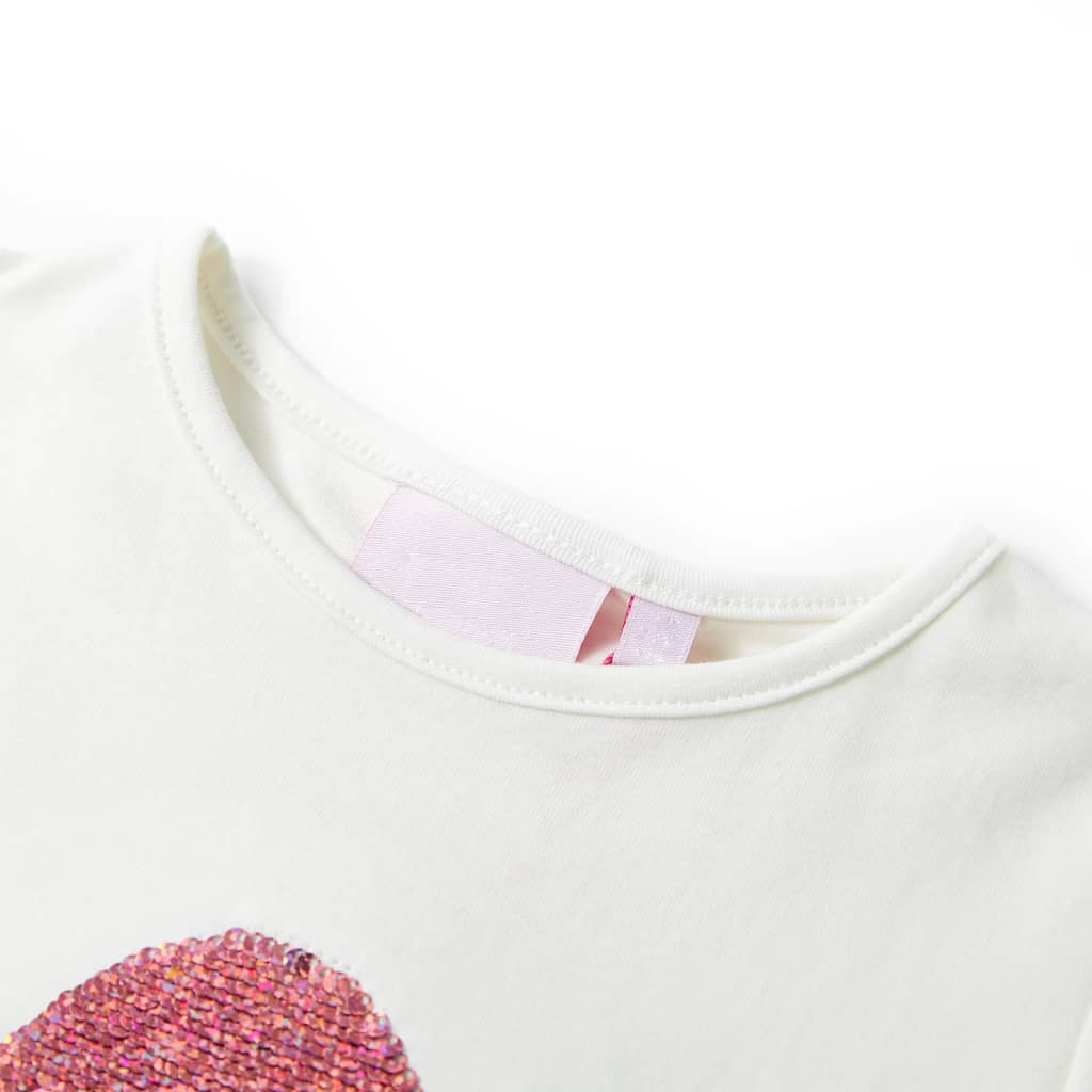 Thumbnail - vidaXL Kinder-T-Shirt Ecru 92