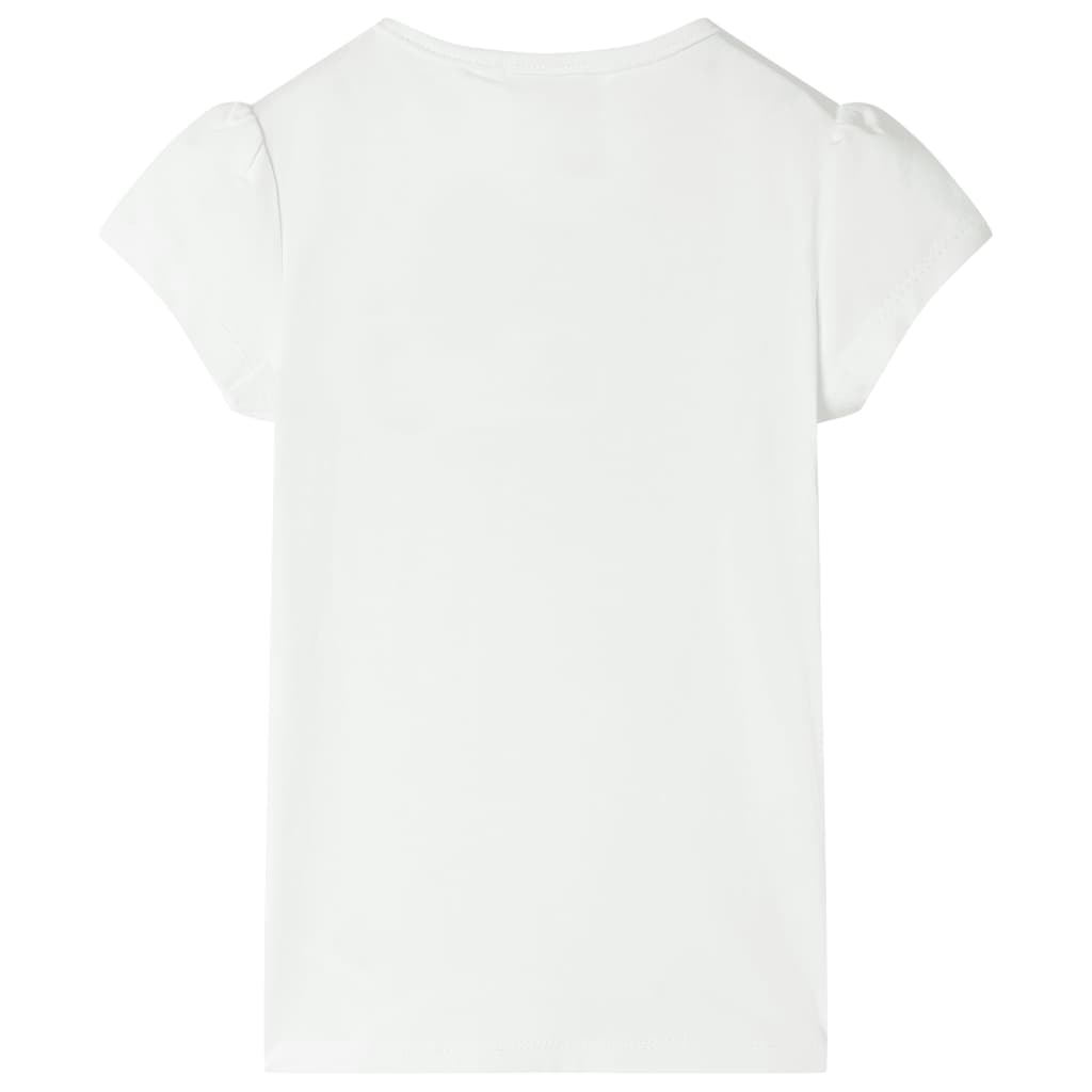 vidaXL Kindershirt 116 ecru afbeelding