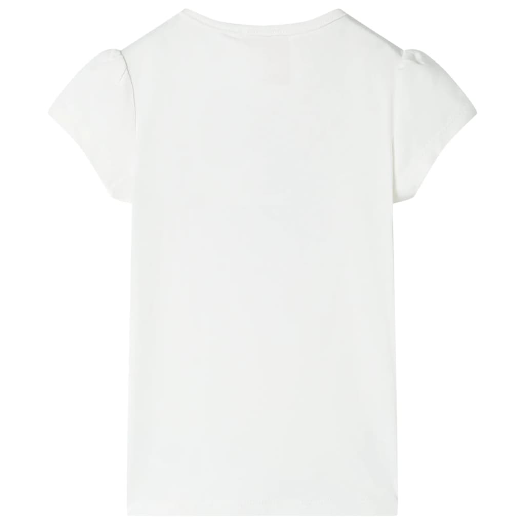 vidaXL Kindershirt 128 ecru afbeelding