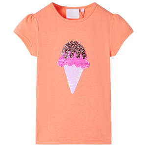 Otroška majica neon oranžna 116