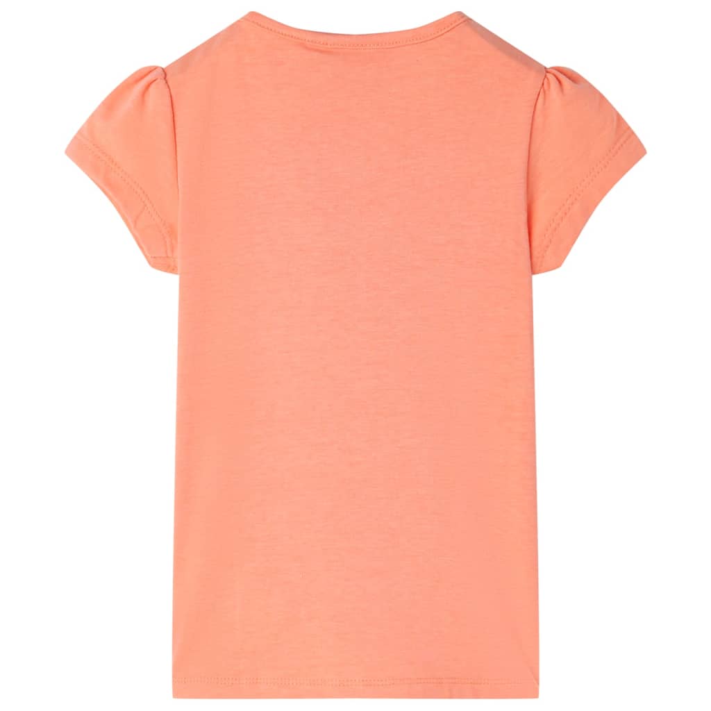 vidaXL Kindershirt 128 neonoranje afbeelding