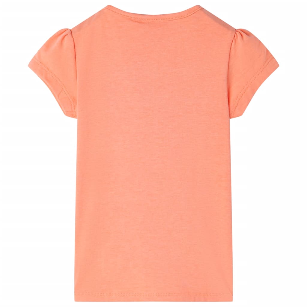 vidaXL Kindershirt 140 neonoranje afbeelding