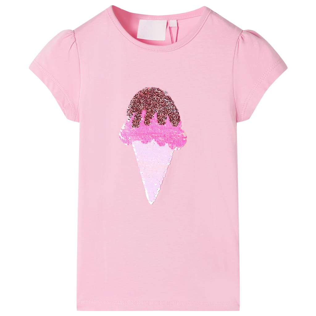 vidaXL Kinder-T-Shirt Hellrosa 128