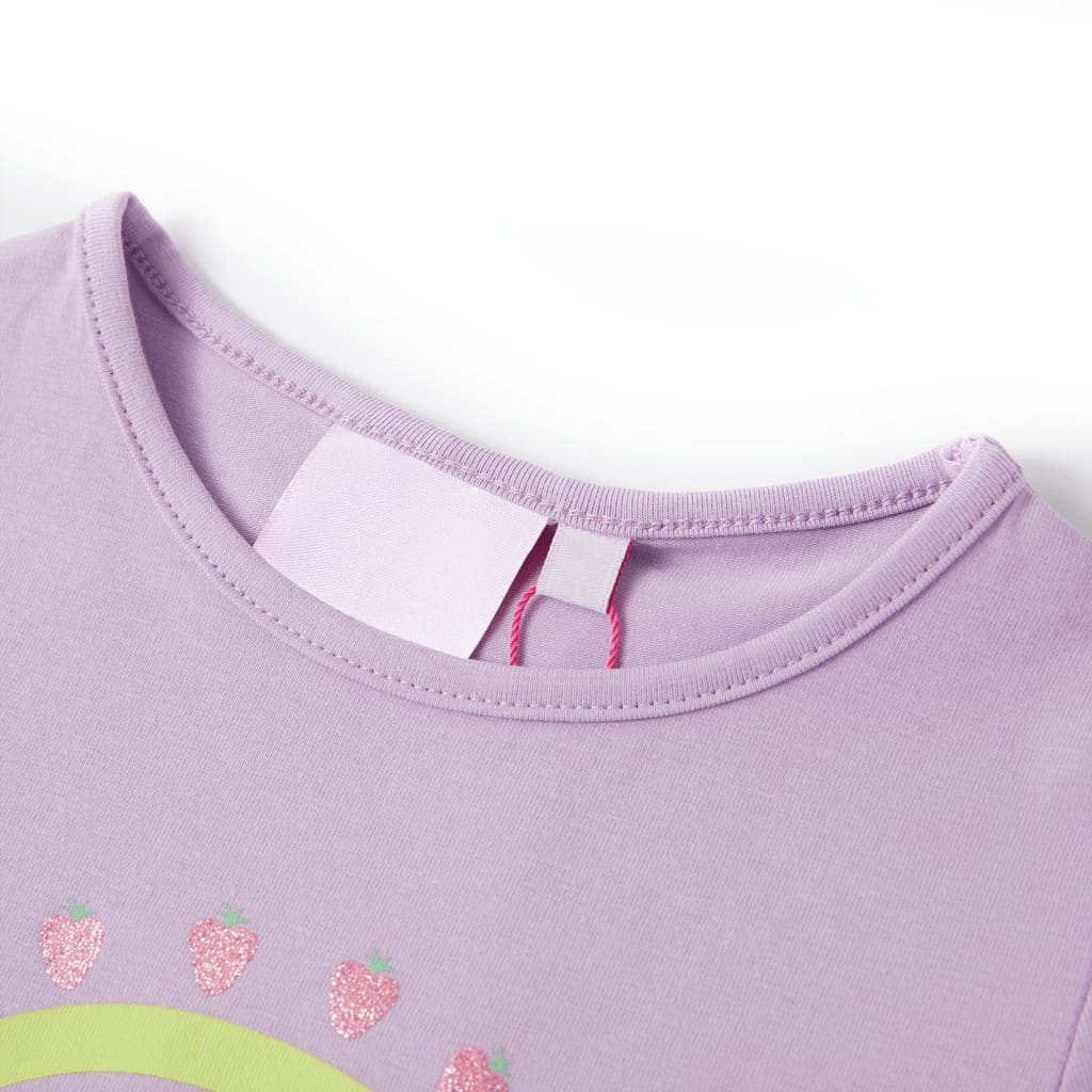 Thumbnail - vidaXL Kinder-T-Shirt Lila 104