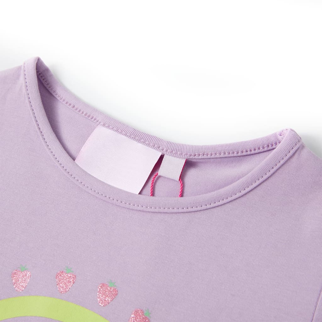Thumbnail - vidaXL Kinder-T-Shirt Lila 116