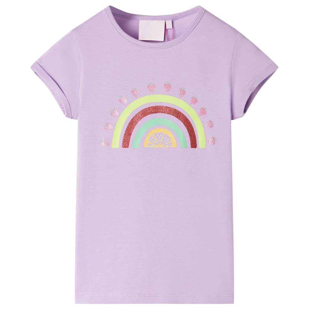 vidaXL Kinder-T-Shirt Lila 128