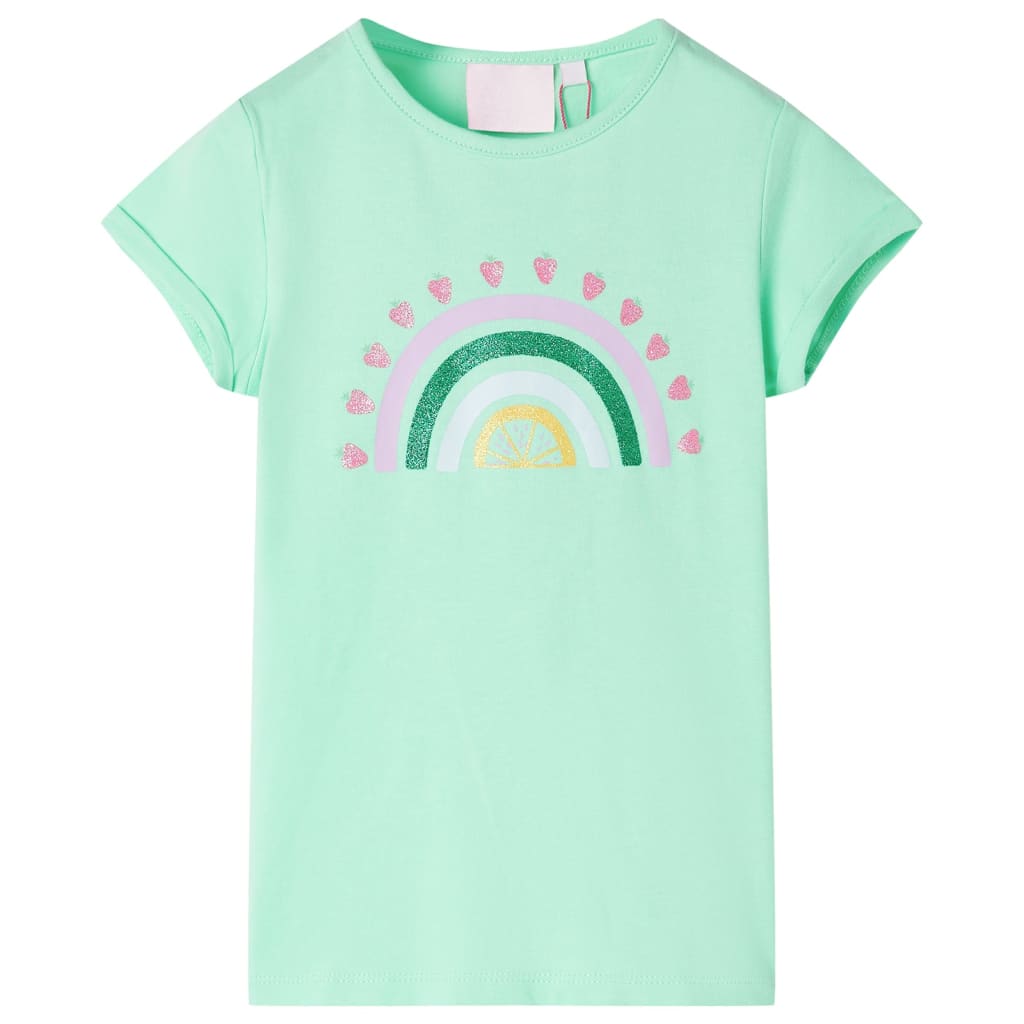 Tricou pentru copii, verde strălucitor, 104