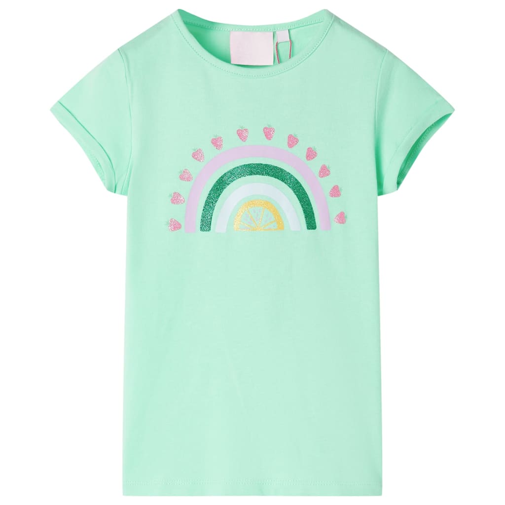 vidaXL Kids'T-shirt Lilac 140 Green 104