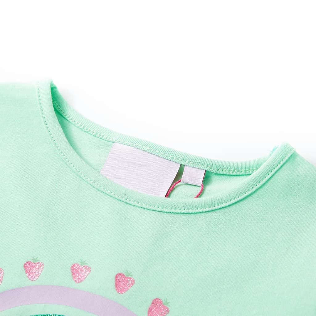 Thumbnail - vidaXL Kinder-T-Shirt Knallgrün 128