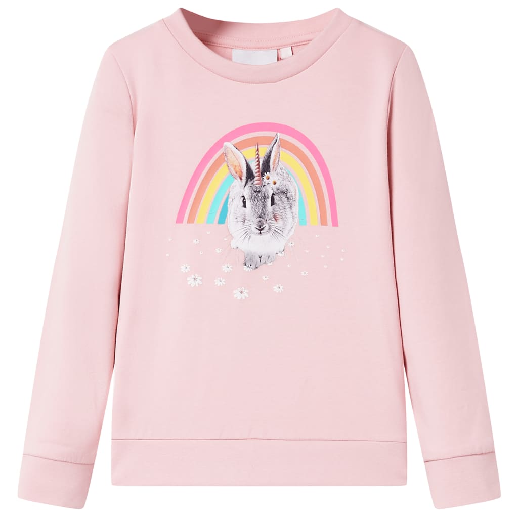 vidaXL Kinder-Sweatshirt Hellrosa 128