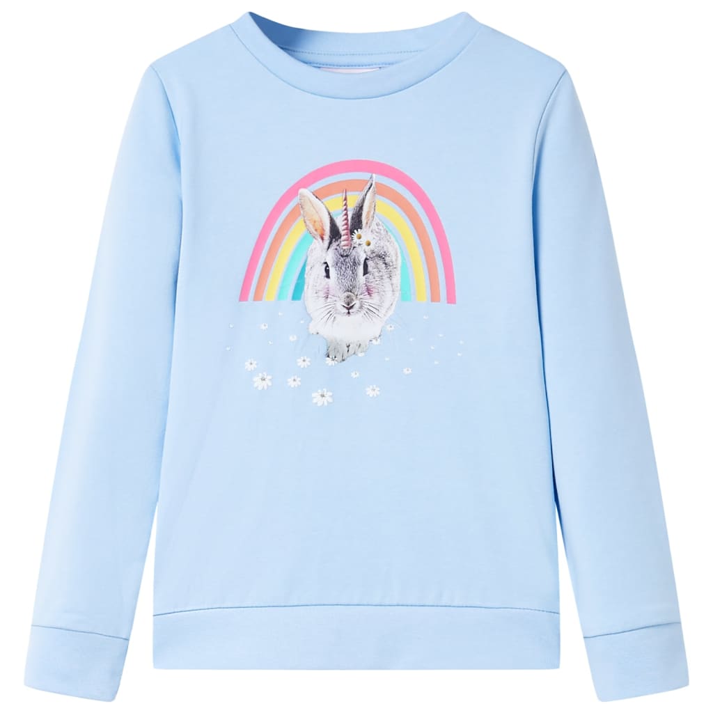 vidaXL Kinder-Sweatshirt Hellblau 92