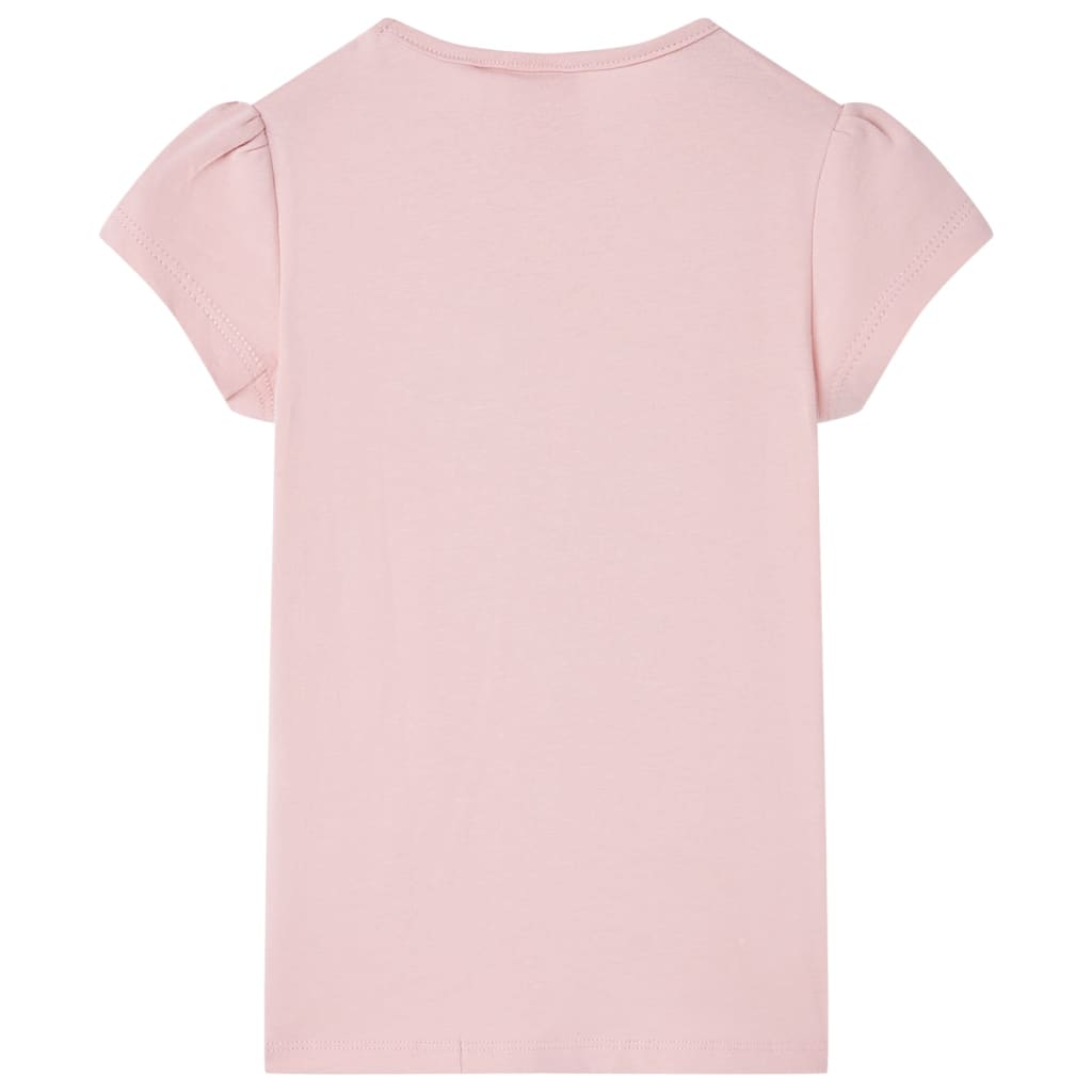 vidaXL Kindershirt 92 lichtroze afbeelding