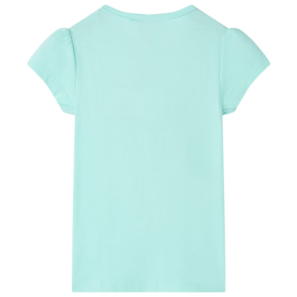 vidaXL Kindershirt 128 lichtzeeblauw afbeelding
