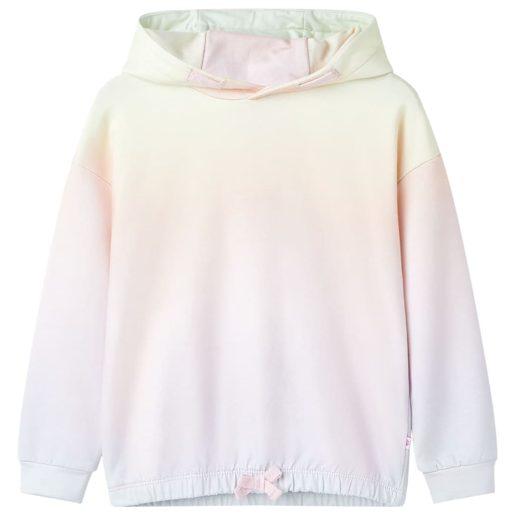 Sweatshirt à capuche pour enfants blanc étincelant 116