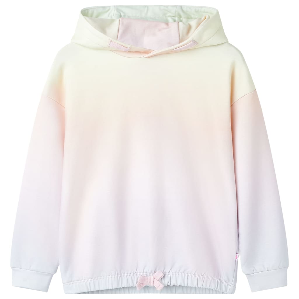 vidaXL Kinder-Kapuzenpullover Weiß 140