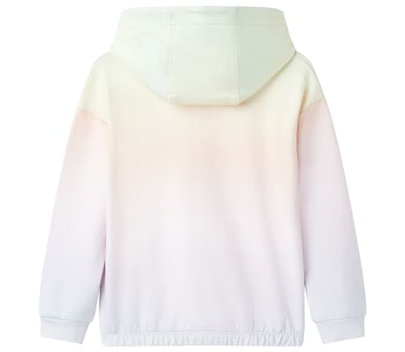 Sweatshirt &agrave; capuche pour enfants blanc &eacute;tincelant 140