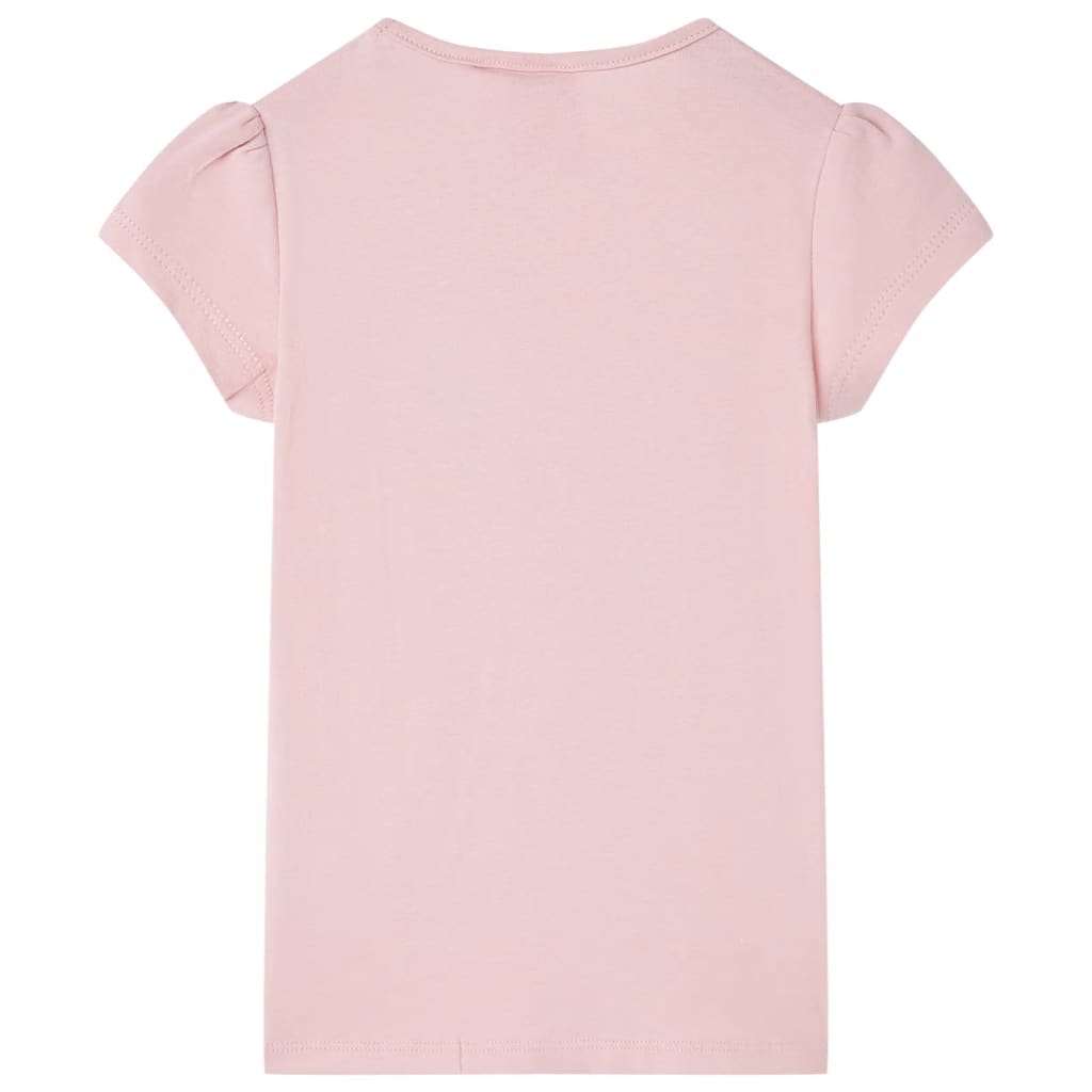 vidaXL Kindershirt 92 lichtroze afbeelding