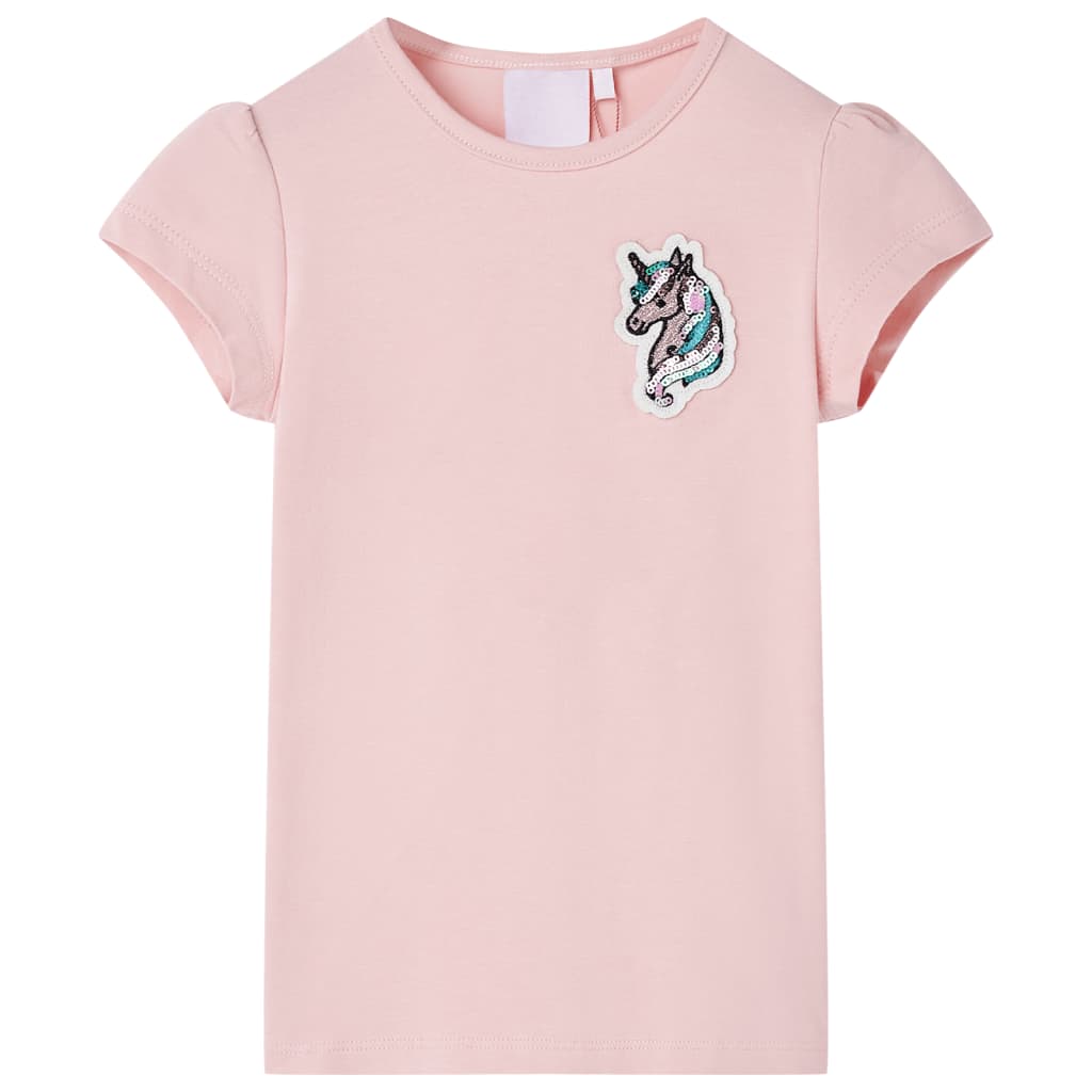 vidaXL Kinder-T-Shirt Hellrosa 104