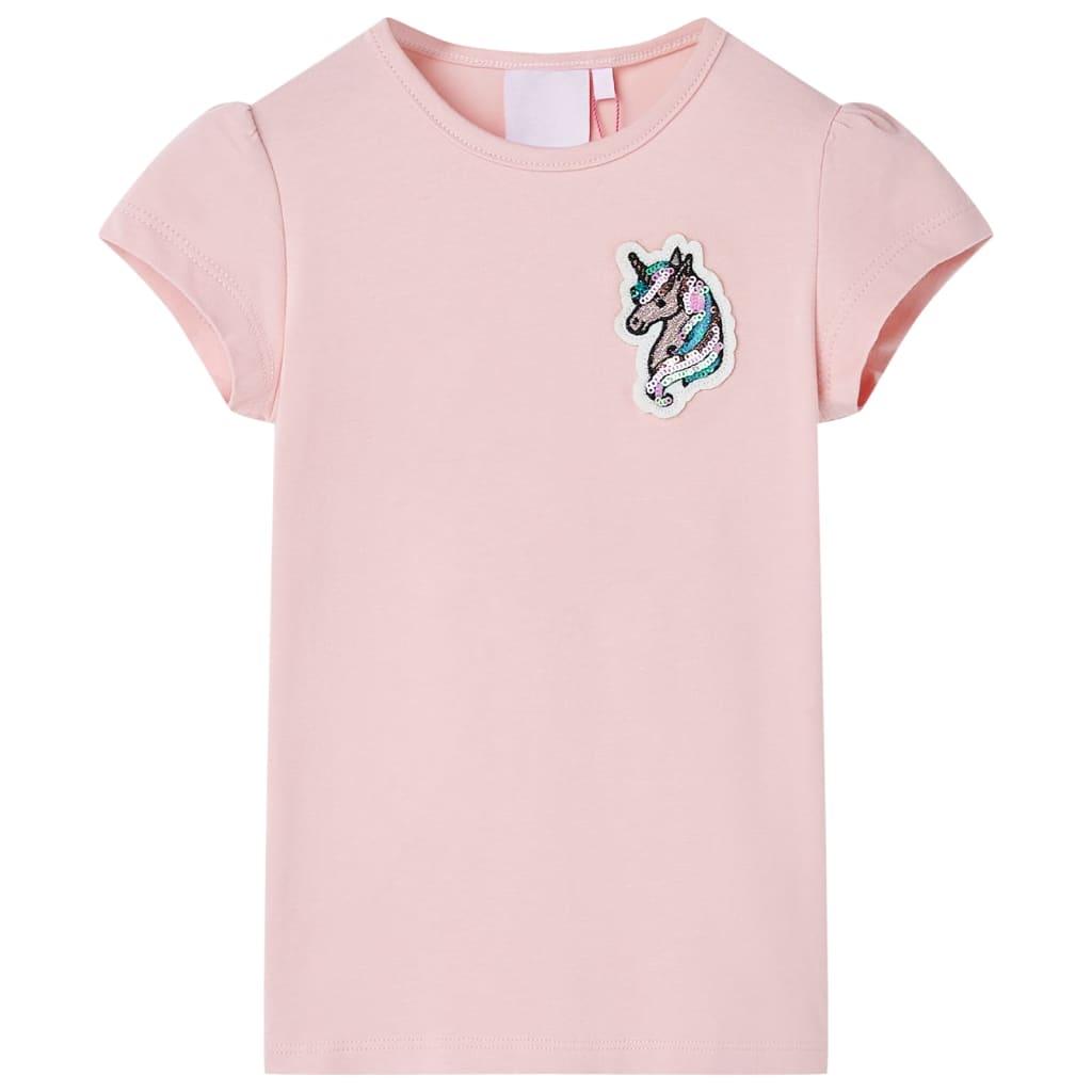 vidaXL Kinder-T-Shirt Hellrosa 140