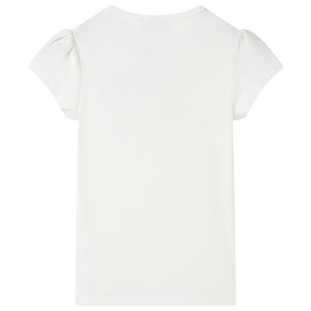 vidaXL Kindershirt 92 ecru afbeelding