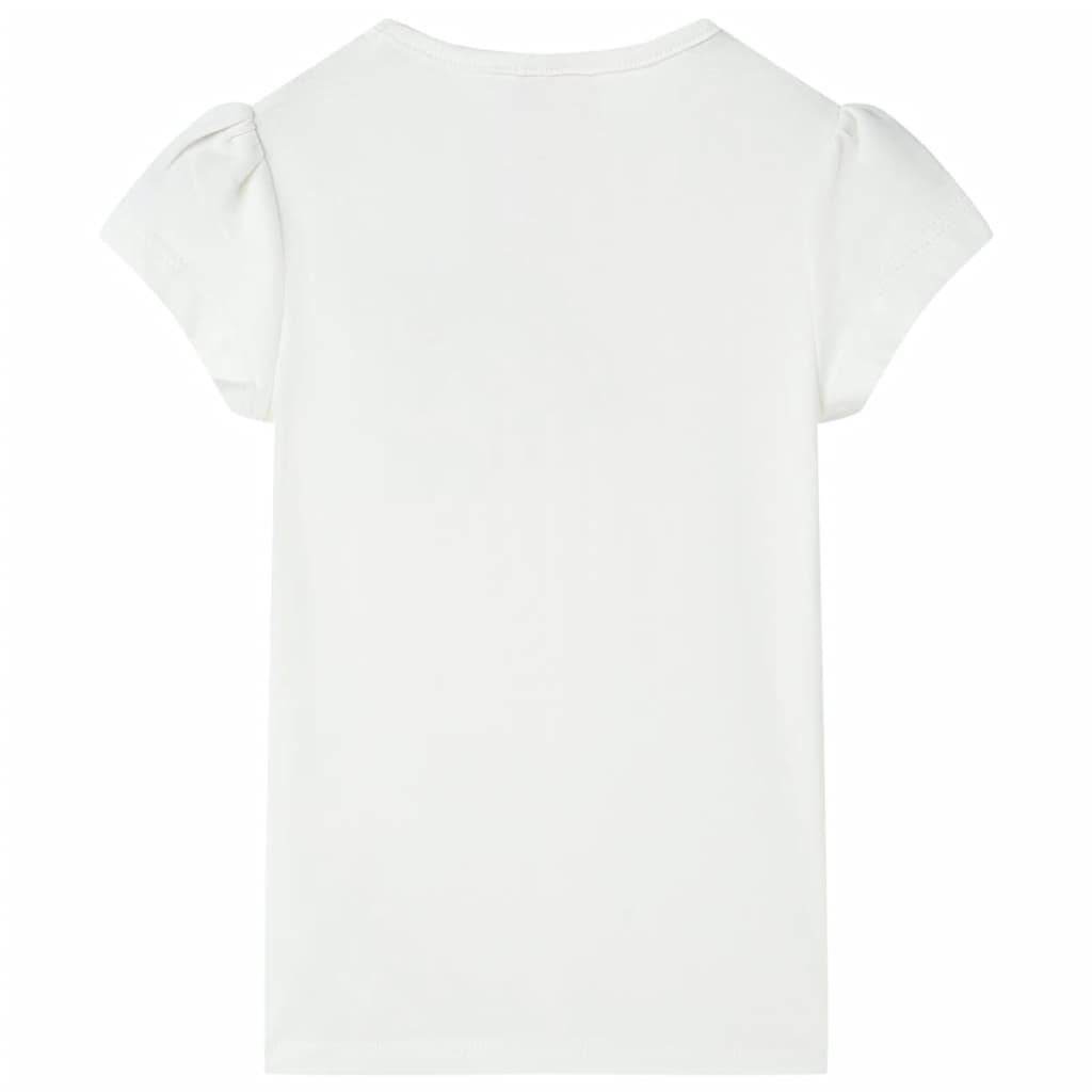 vidaXL Kindershirt 104 ecru afbeelding