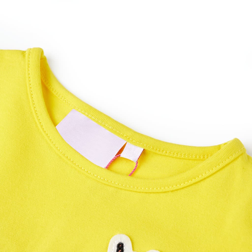 Thumbnail - vidaXL Kinder-T-Shirt Knallgelb 104