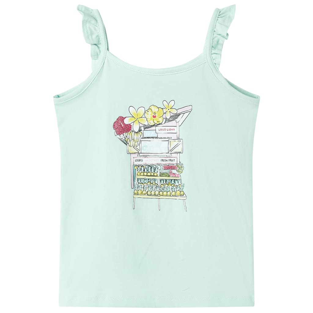 vidaXL Kinder-Tanktop Helles Minzgrün 92