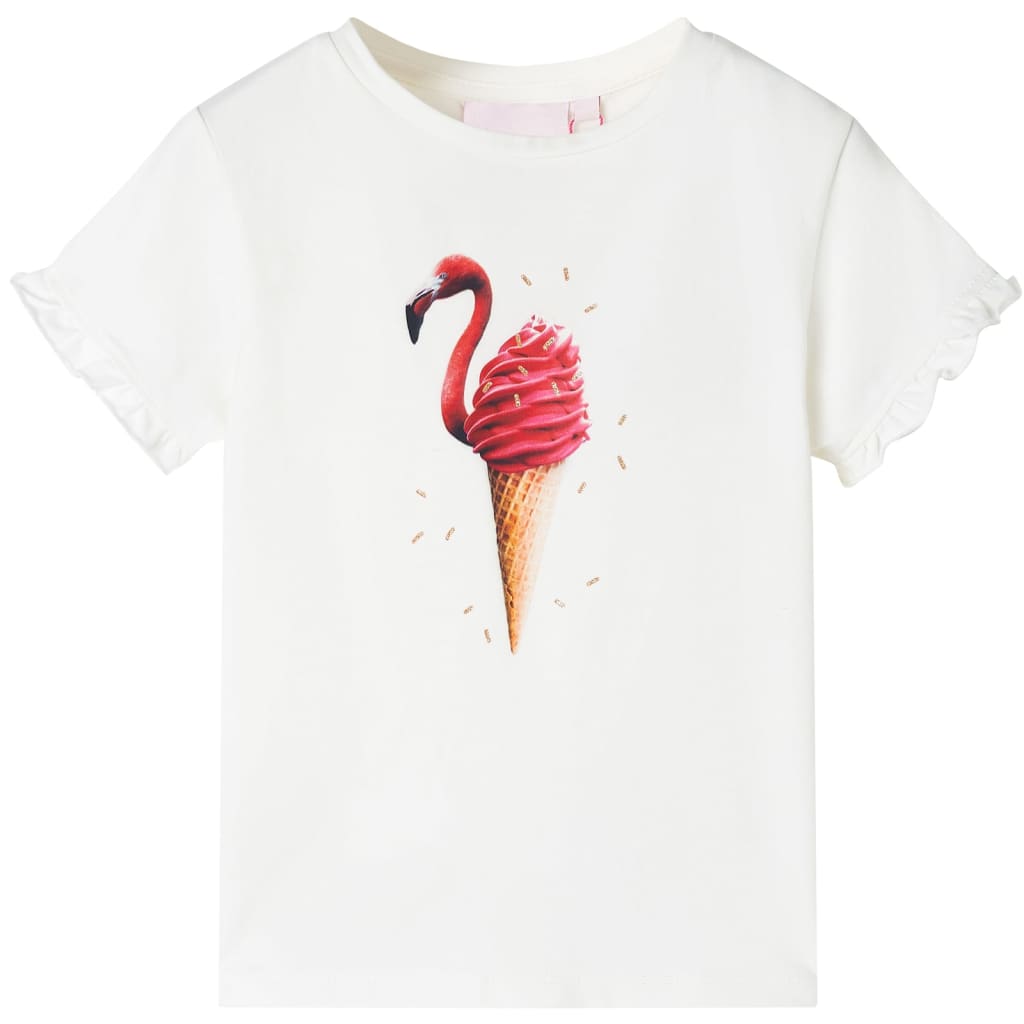 vidaXL Kinder-T-Shirt Ecru 92