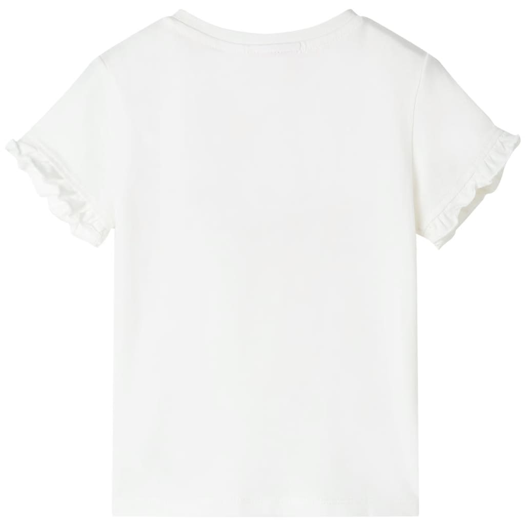 vidaXL Kindershirt 92 ecru afbeelding