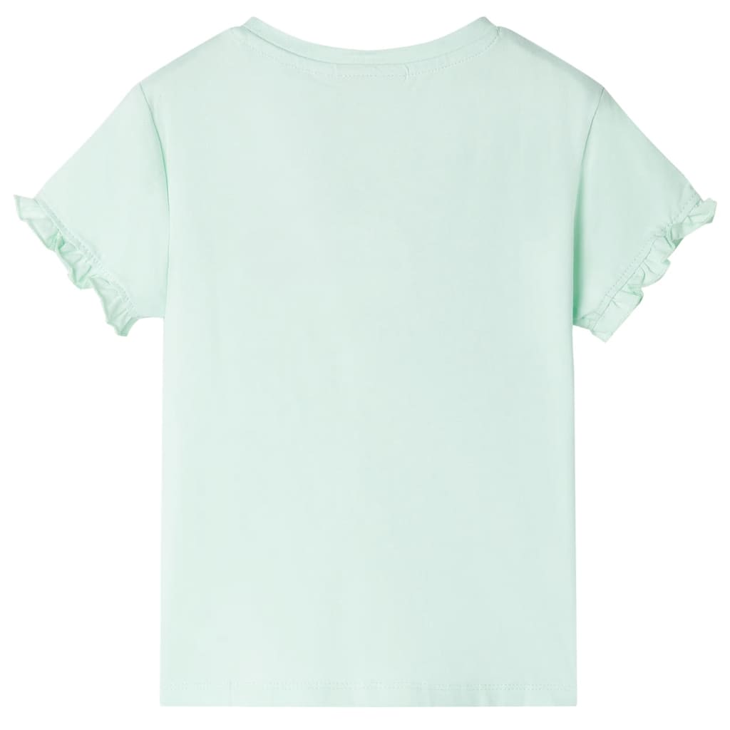vidaXL Kindershirt 104 lichtmintkleurig afbeelding