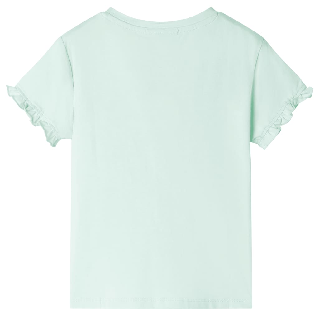 vidaXL Kindershirt 128 lichtmint afbeelding