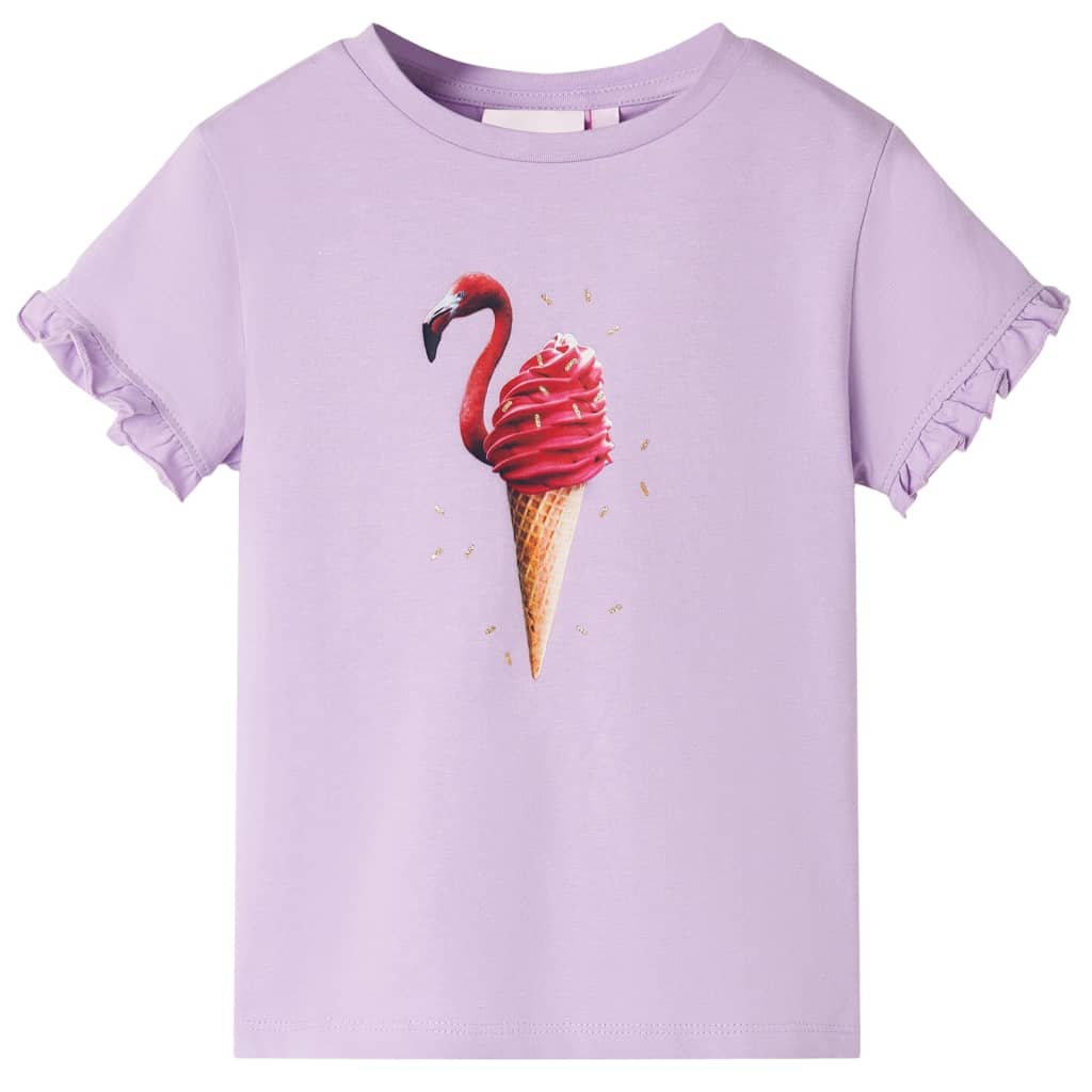 vidaXL Kinder-T-Shirt Lila 128