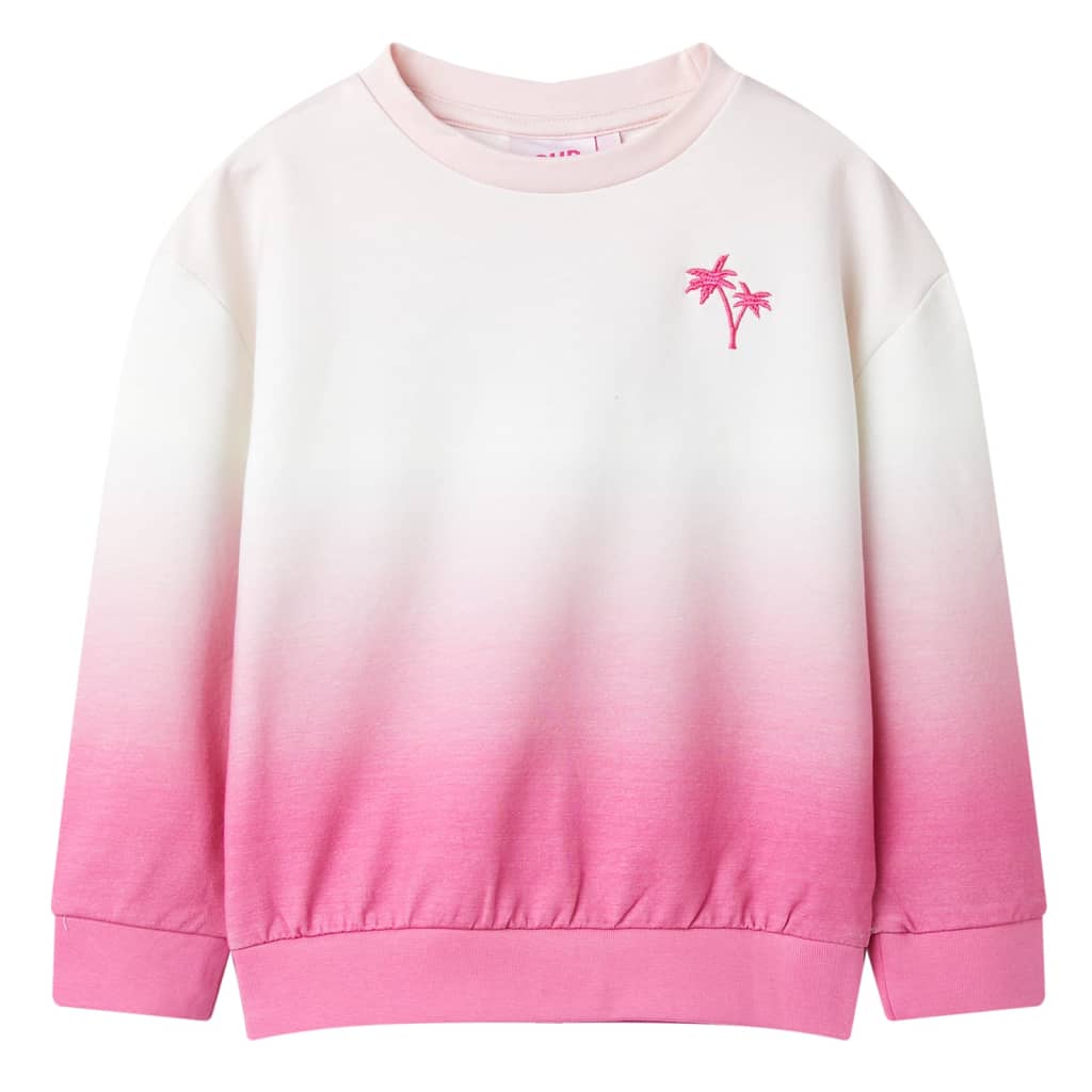 Sweatshirt pour enfants rose clair 116