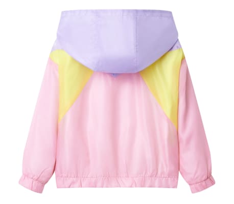 Veste &agrave; capuche avec fermeture &eacute;clair pour enfants multicolore 140