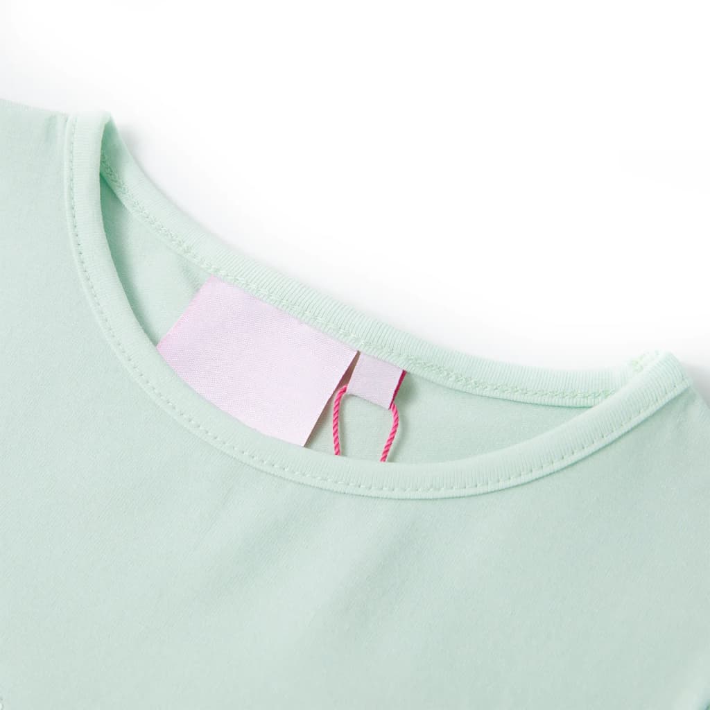 Thumbnail - vidaXL Kinder-T-Shirt mit Flügelärmeln Helles Minzgrün 104