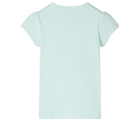 Kinder-T-Shirt mit Fl&uuml;gel&auml;rmeln Helles Minzgr&uuml;n 140