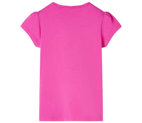 Kids' T-shirt with Cap Sleeves Dark Pink 92