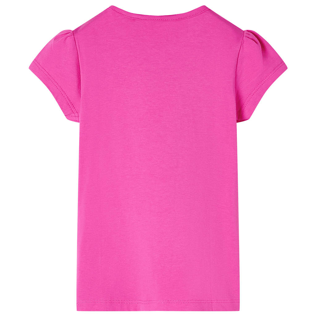 Thumbnail - vidaXL Kinder-T-Shirt mit Flügelärmeln Dunkelrosa 104