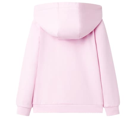 Kinder-Kapuzenpullover Hellrosa 92