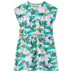 Otroška obleka svetlo mint 140