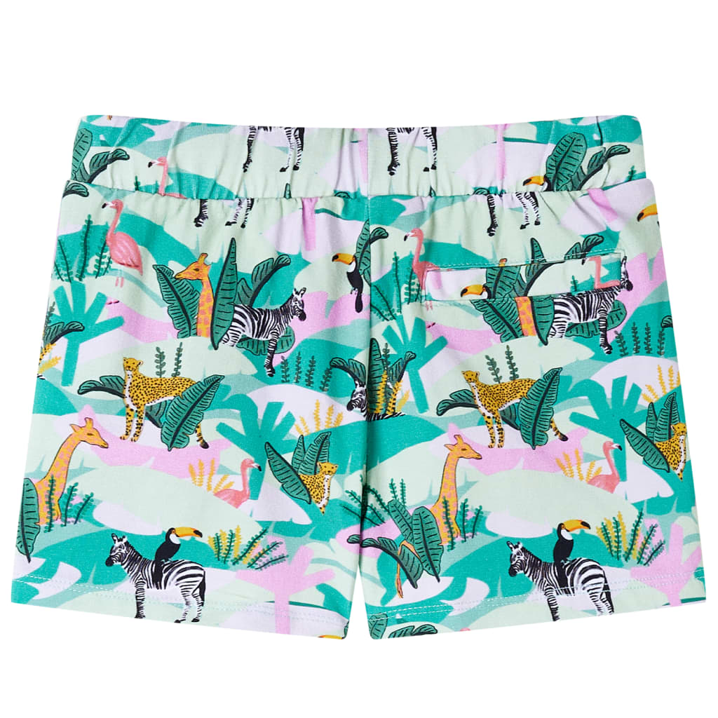 vidaXL Kindershorts met trekkoord 140 lichtmintkleurig afbeelding