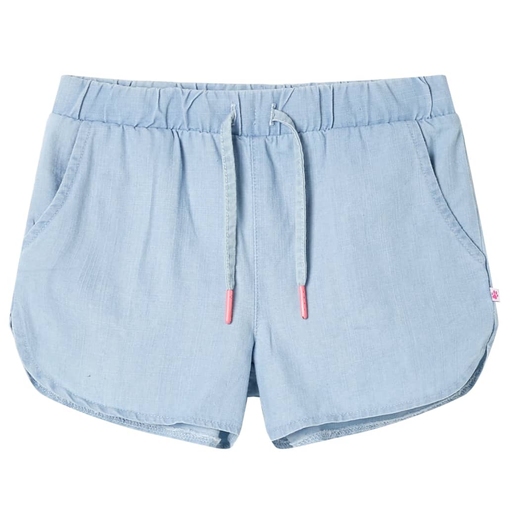 vidaXL Kindershorts Helles Jeansblau 104